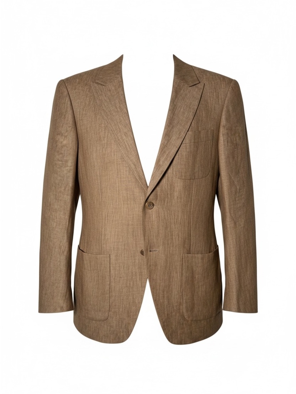 BCBG Tan Linen Sport Coat - Picture 2 of 10